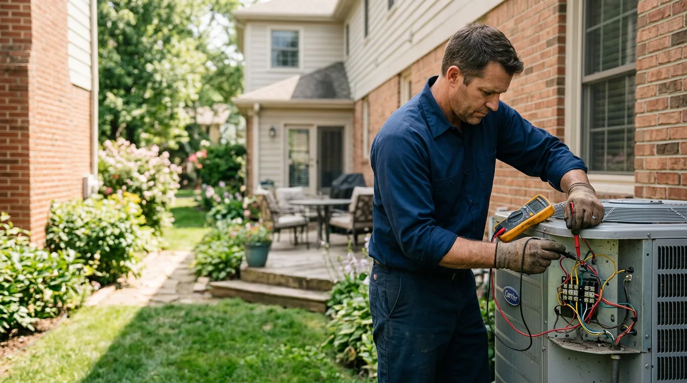HVAC technician working near Shelby Gap, KY
